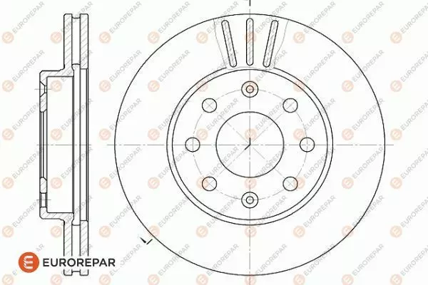 Тормозной диск EUROREPAR 1618870280