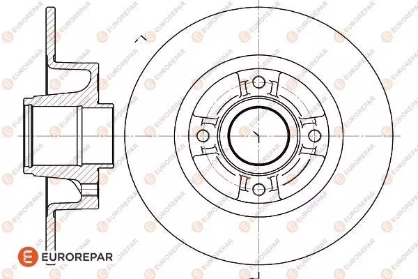 Тормозной диск EUROREPAR 1618871380