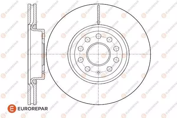 Тормозной диск EUROREPAR 1618873780