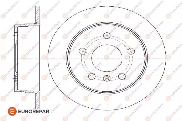 Диск тормозной EUROREPAR 1618875280