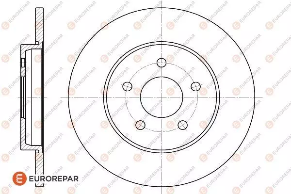 Диск тормозной EUROREPAR 1618875380