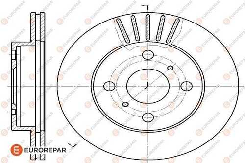 Диск тормозной toyota echo (p1) 1.0 (scp10) 1999 EUROREPAR 1618878580