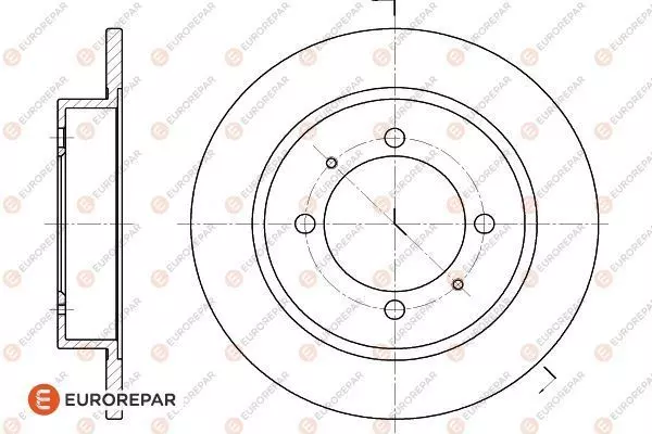 1618878880 EUROREPAR Диск тормозной