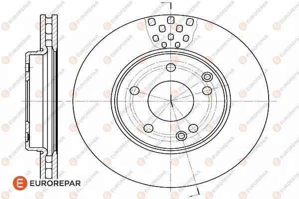Диск тормозной EUROREPAR 1618879180