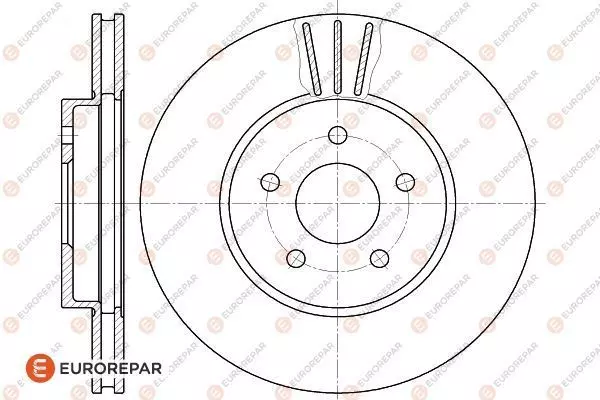 1618879880 EUROREPAR Тормозной диск