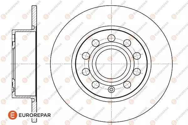 Тормозной диск EUROREPAR 1618882680