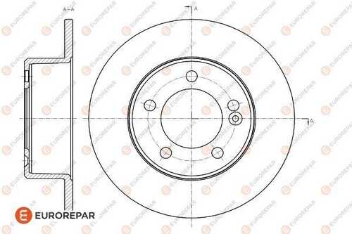 Диск тормозной EUROREPAR 1618885980