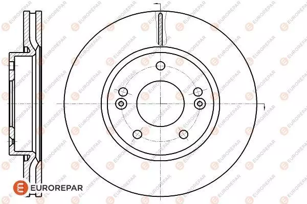 Тормозной диск EUROREPAR 1618886180