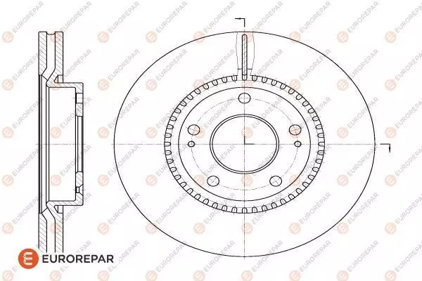 Тормозной диск EUROREPAR 1618888980