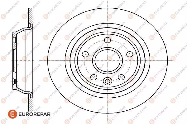 1618889480 EUROREPAR Тормозной диск