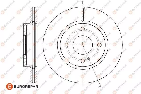 1618889880 EUROREPAR Диск тормозной