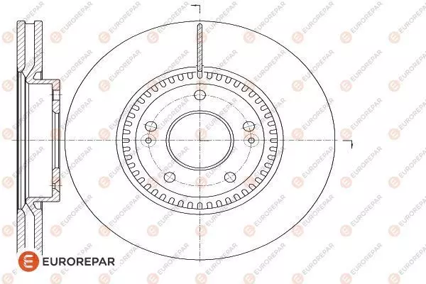 Тормозной диск EUROREPAR 1618889980