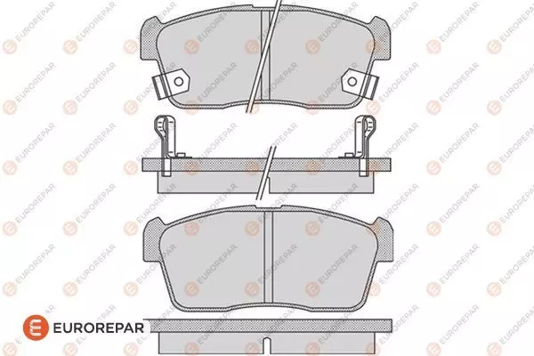 1619792180 EUROREPAR Колодки тормозные дисковые
