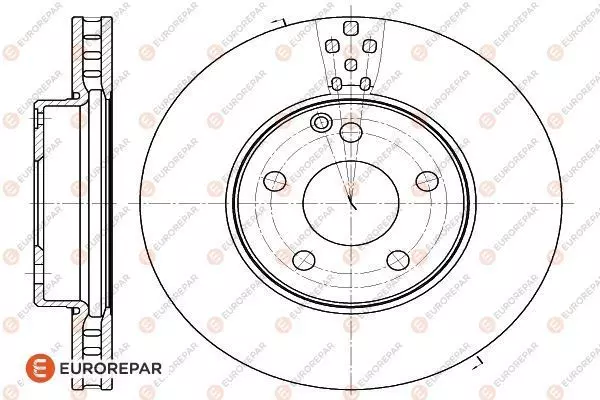 Диск тормозной EUROREPAR 1622809780