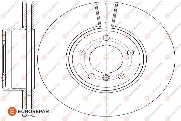 Диск тормозной EUROREPAR 1622811080