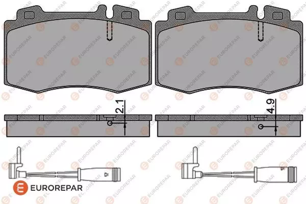 Тормозные колодки EUROREPAR 1623060980