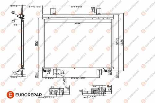 Радиатор кондиционера citroen berlingo (k9) 1.5 bluehdi 75 2018 EUROREPAR 1626267380