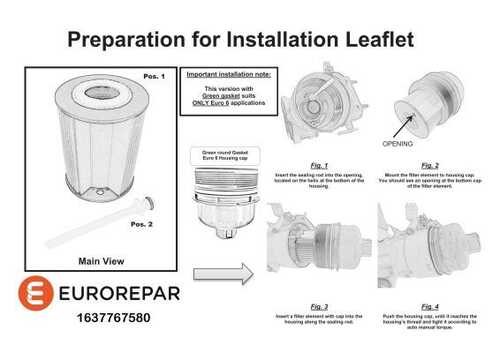 Масляный фильтр EUROREPAR 1637767580