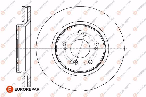 Диск тормозной EUROREPAR 1642753580