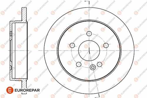 Диск тормозной mercedes-benz m-class (w163) ml 230 (163.136) 98 rear d285mm EUROREPAR 1642769080