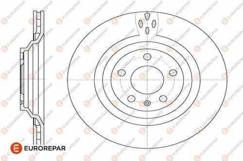 Диск тормозной audi a6 (4f2 c6) 2.0 tfsi 2004 EUROREPAR 1642770580