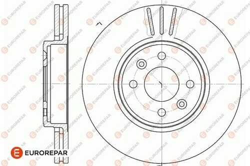 1667854980 EUROREPAR Диск тормозной