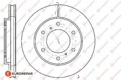 Диск тормозной mitsubishi l200 2.5di-d 06 front d294 x 28 EUROREPAR 1667855280