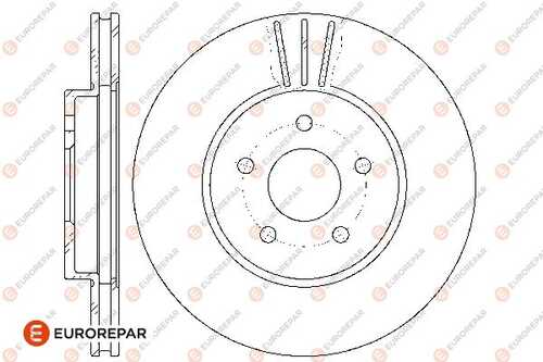 Диск тормозной ford mondeo iii (b5y) 1.8 16v 00 front EUROREPAR 1667858980