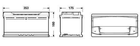 Фото 1 EA1000 EXIDE Аккумулятор