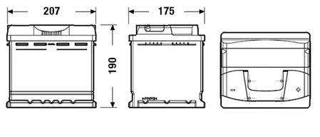 Фото 1 EB500 EXIDE Аккумулятор