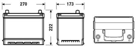 Фото 1 EB705 EXIDE Аккумулятор