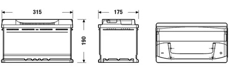 Аккумулятор EXIDE EB800