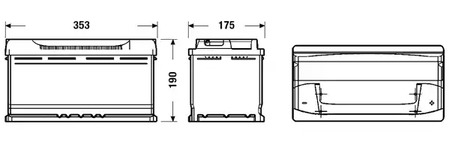 Фото 1 EB950 EXIDE Аккумулятор