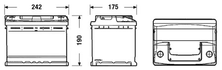 Фото 1 EC550 EXIDE Аккумулятор