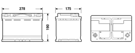 Фото 1 EK700 EXIDE Аккумулятор