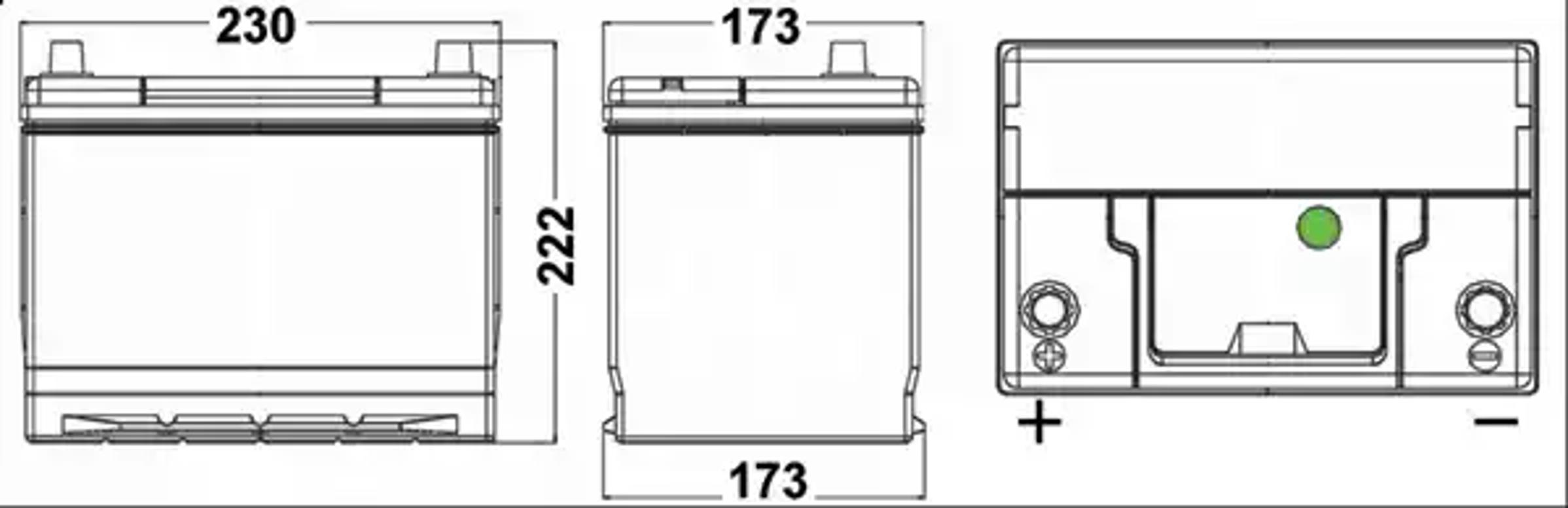 Аккумулятор EXIDE EA655