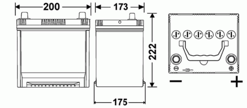 EB504 EXIDE аккумулятор