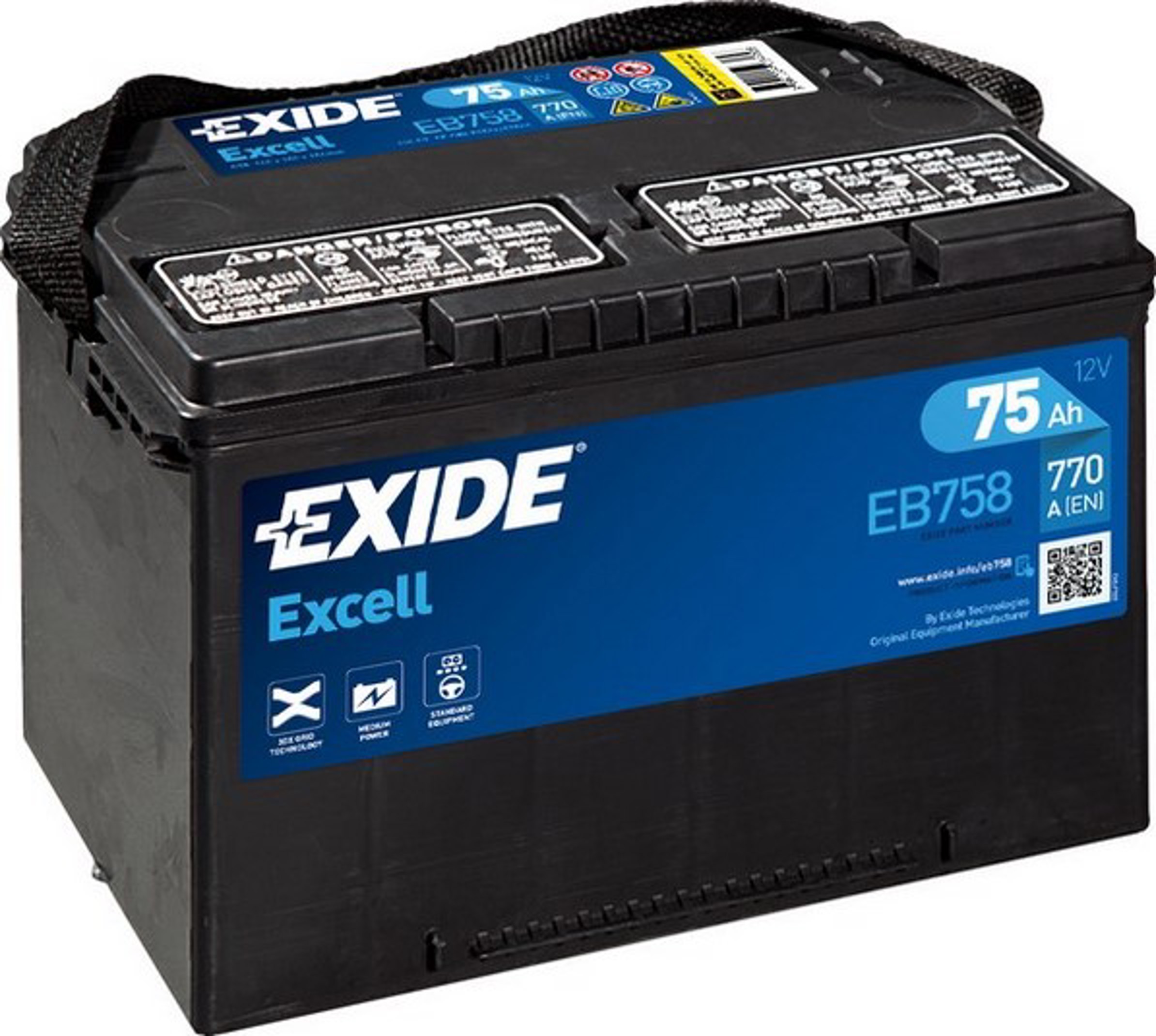 Аккумулятор EXIDE EB758