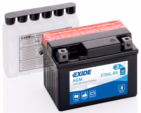 Аккумулятор EXIDE ETX4L-BS