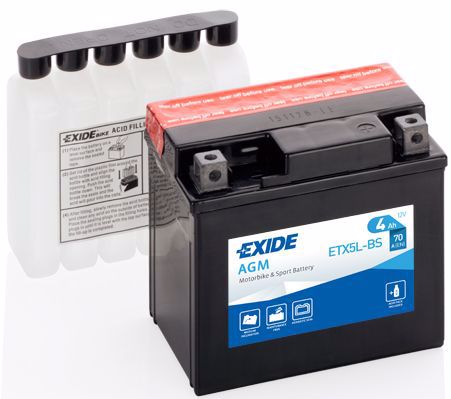 ETX5L-BS EXIDE Аккумулятор