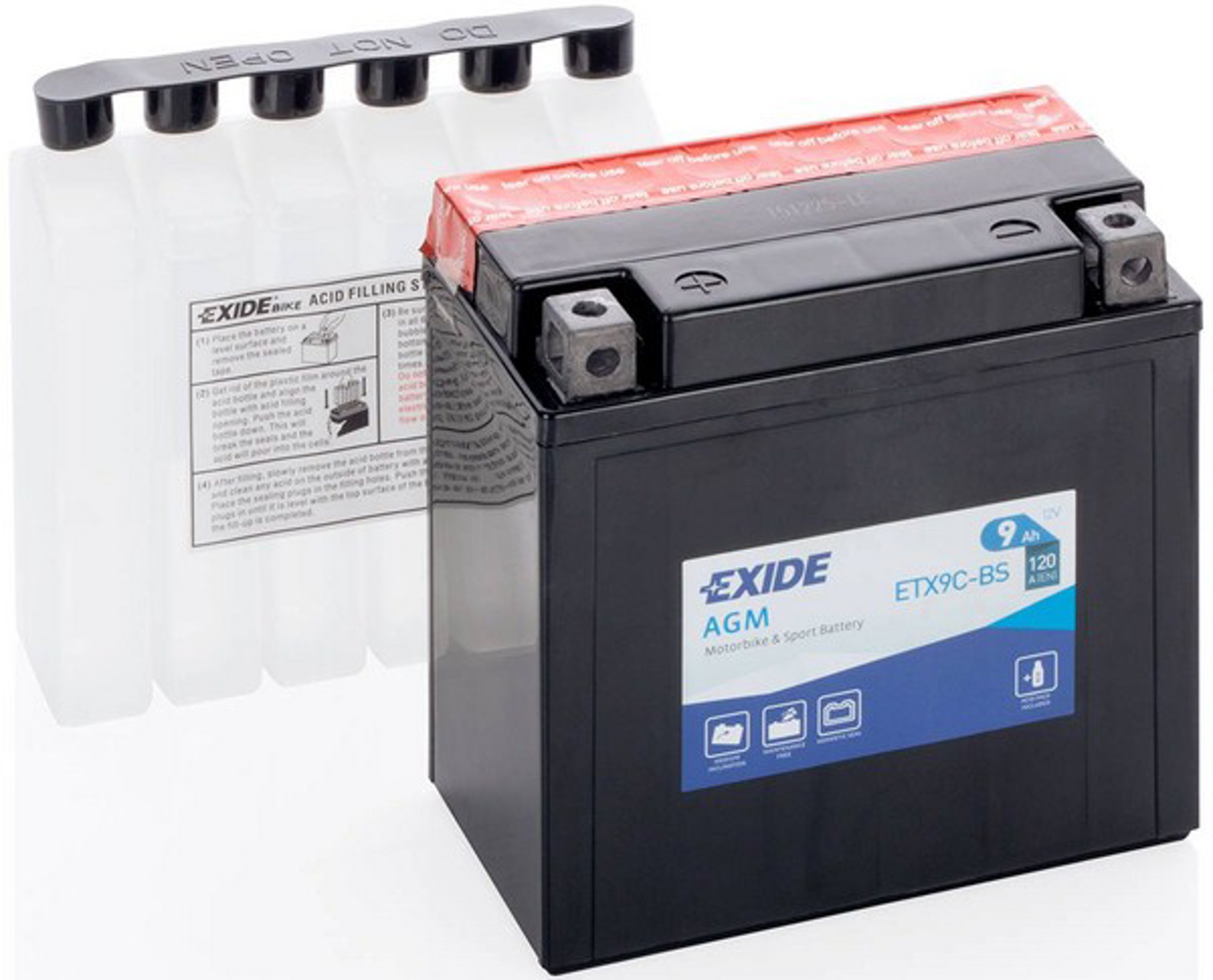 Аккумулятор для мототехники EXIDE ETX9C-BS