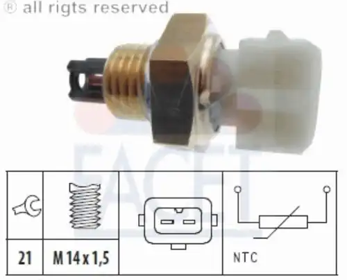 10.4015 FACET Датчик давления наддува во впускном коллекторе