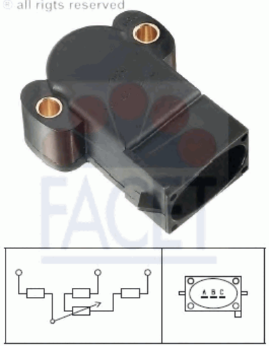 Фото 1 10.5064 FACET Датчик, положение дроссельной заслонки