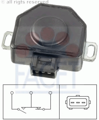 Фото 1 10.5091 FACET Датчик, положение дроссельной заслонки