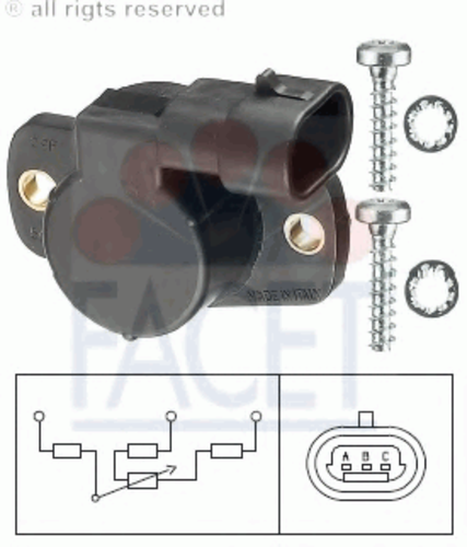 Фото 1 10.5093 FACET Датчик, положение дроссельной заслонки
