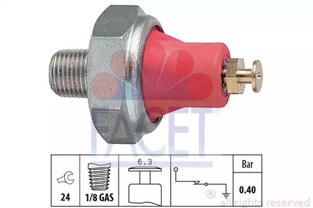 7.0016 FACET Датчик давления масла