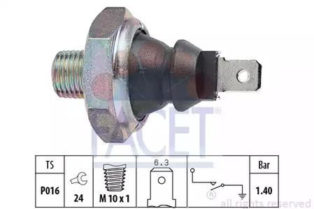 7.0051 FACET Датчик давления масла