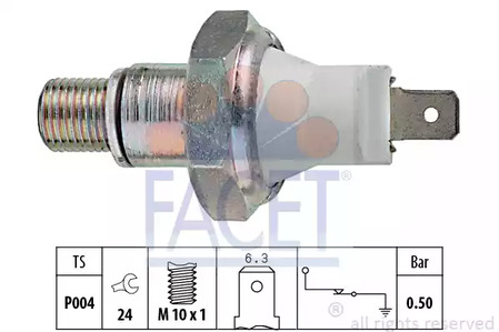 Датчик давления масла FACET 7.0119