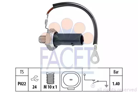 Датчик давления масла FACET 7.0167