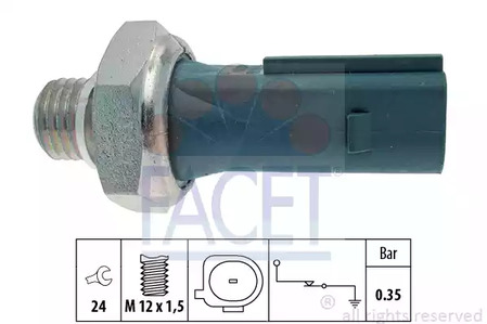 Датчик давления масла FACET 7.0177